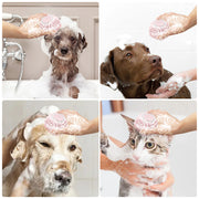 Soft Silicone Dog Massage Shampoo Brush